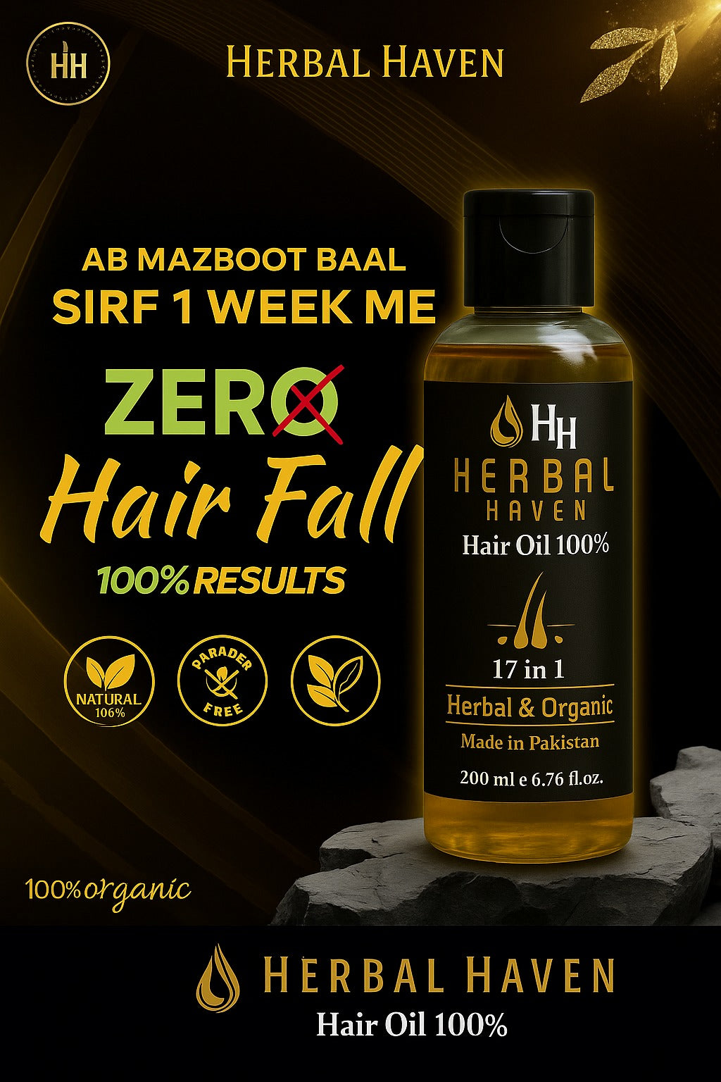 Herbal Haven 17-in-1 Hair Oil | 100% Herbal & Organic
