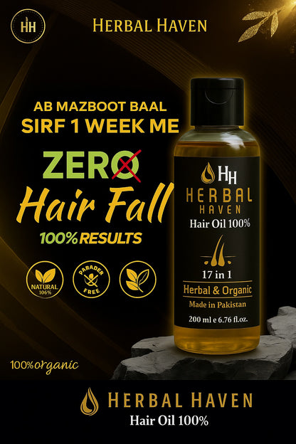Herbal Haven 17-in-1 Hair Oil | 100% Herbal & Organic