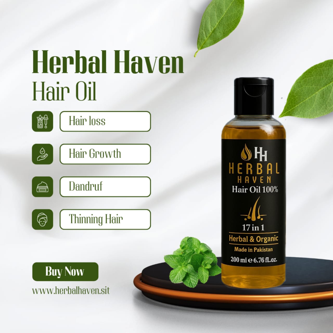 Herbal Haven 17-in-1 Hair Oil | 100% Herbal & Organic